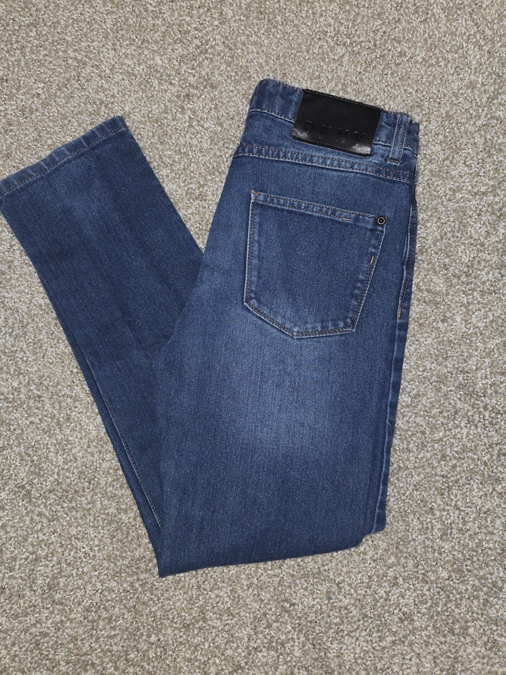DKNY Women's Dark Blue Slim Straight Jeans